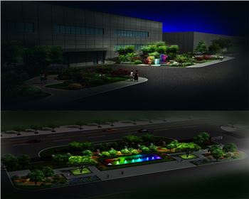 陜西彩虹廠項目-夜景亮化設計